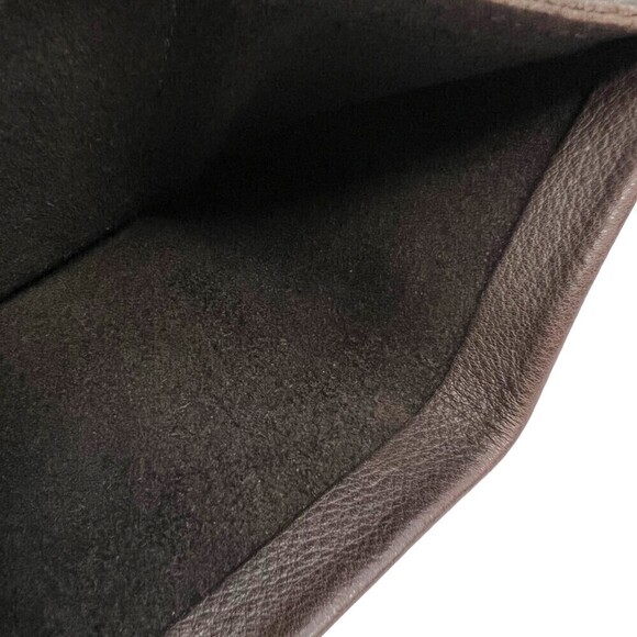 The Leather Store TLS Bison Hide Leather Tri-Fold Wallet Chocolate Helena MT - Picture 7 of 10